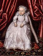 William Larkin Baby, said to be Lady Waugh oil painting